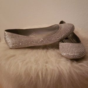 Rhinestone studded flats
